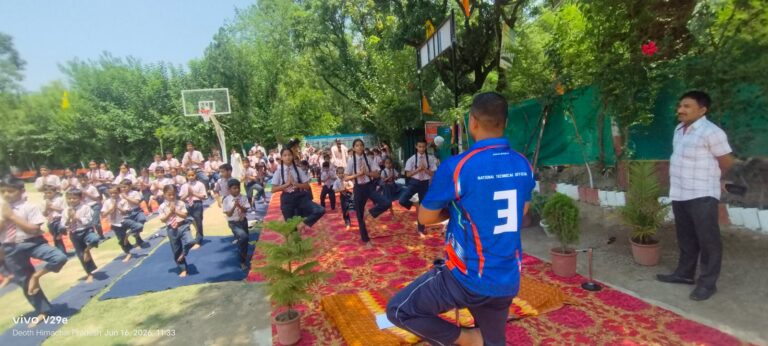 “Yoga Day preparations are in full swing.” “Preparations for the Yoga Day celebration are underway.”